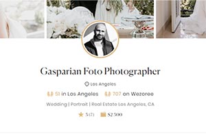Photographer Gasparian Foto 5 Reviews award